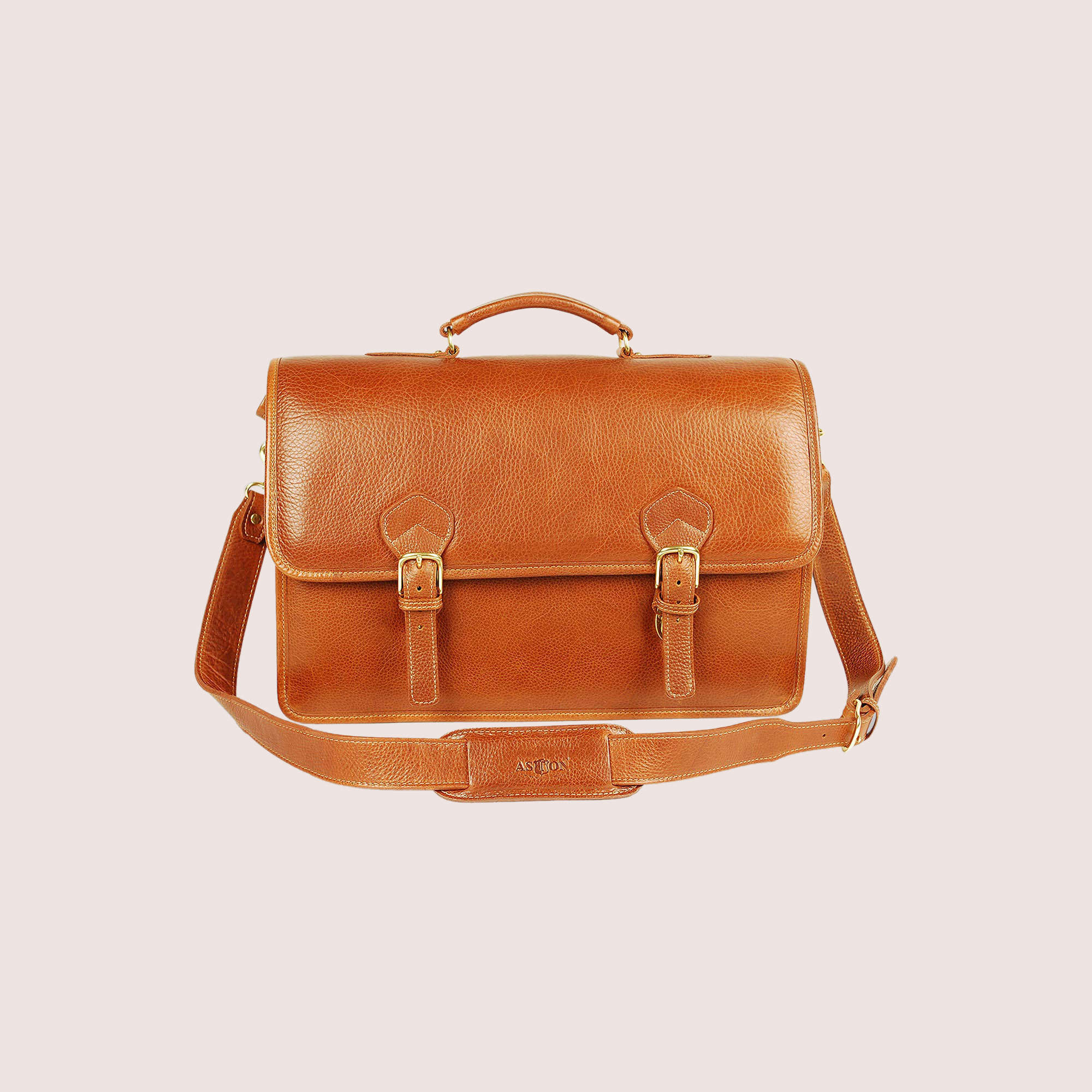 Morrison Men's Double Compartment Briefcase