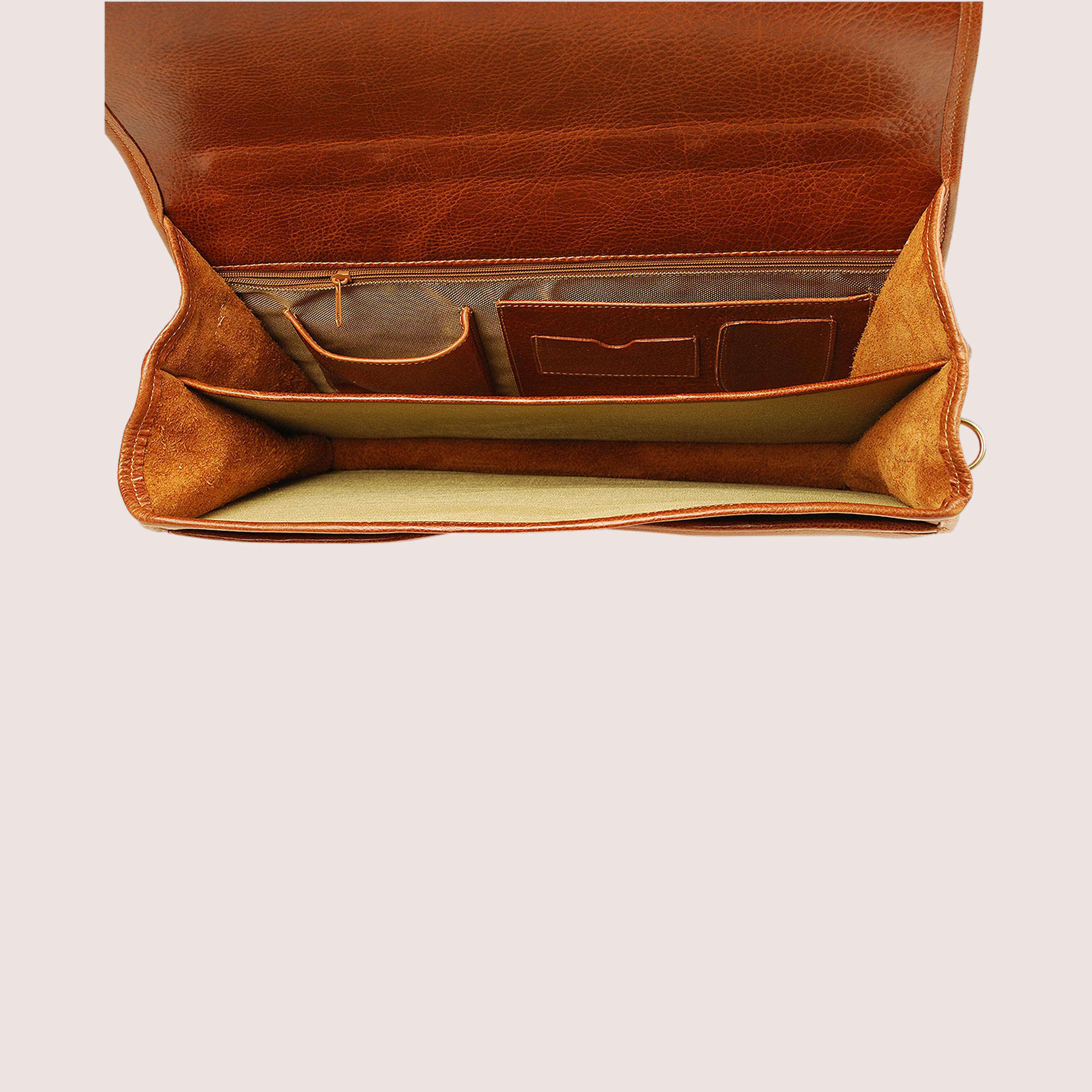 Morrison Men's Double Compartment Briefcase