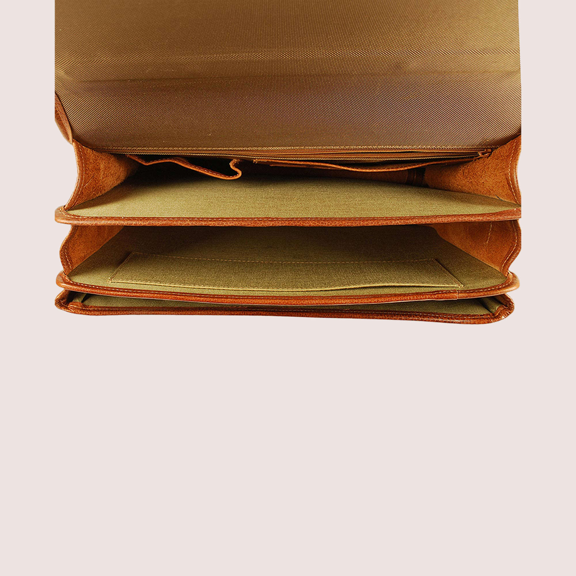 Charles Double Compartment Briefcase w/laptop case