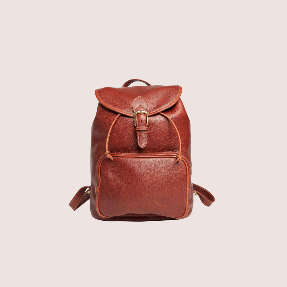 Altona Drawstring Backpack w - Front Zip Pocket