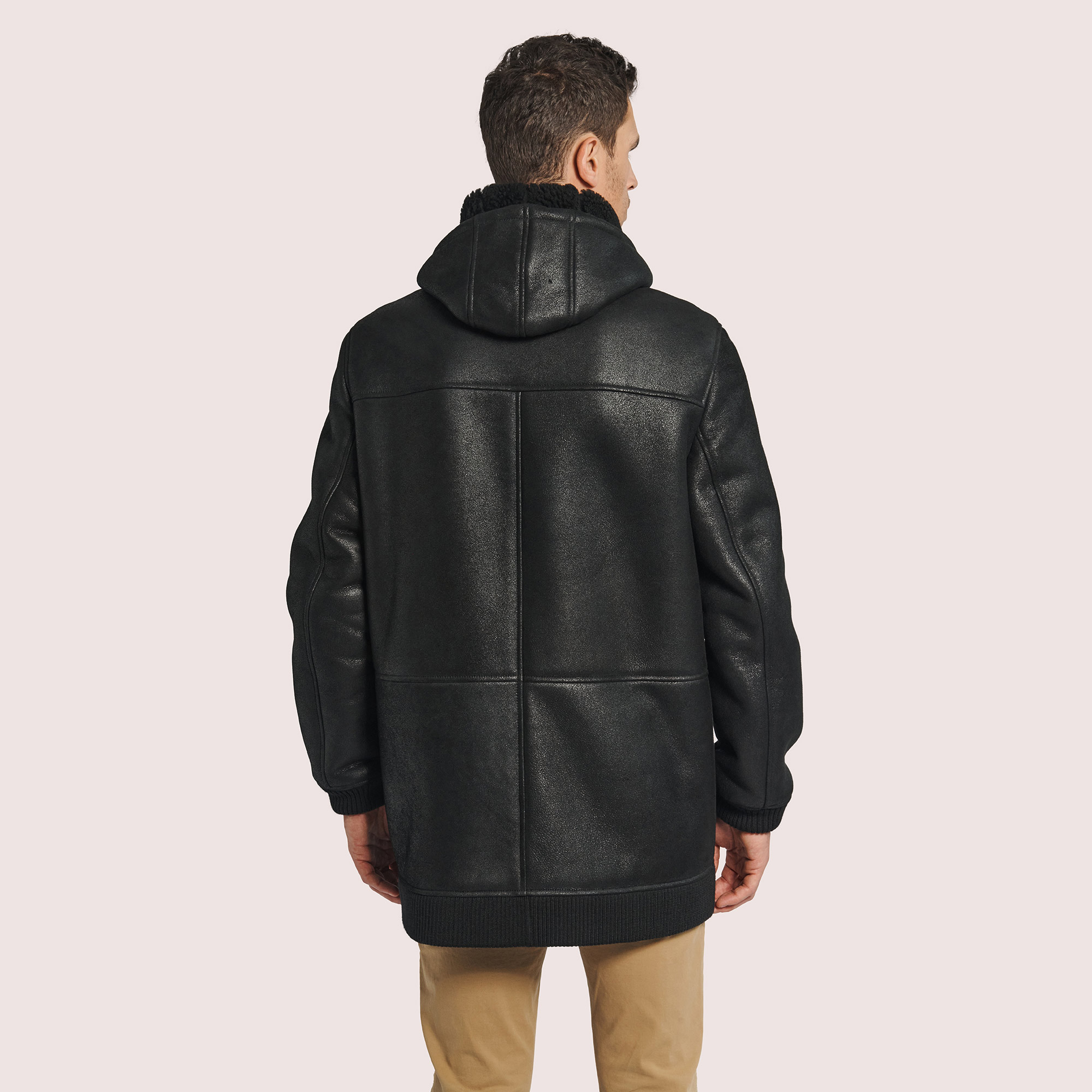 Linden Shearling Hooded Coat