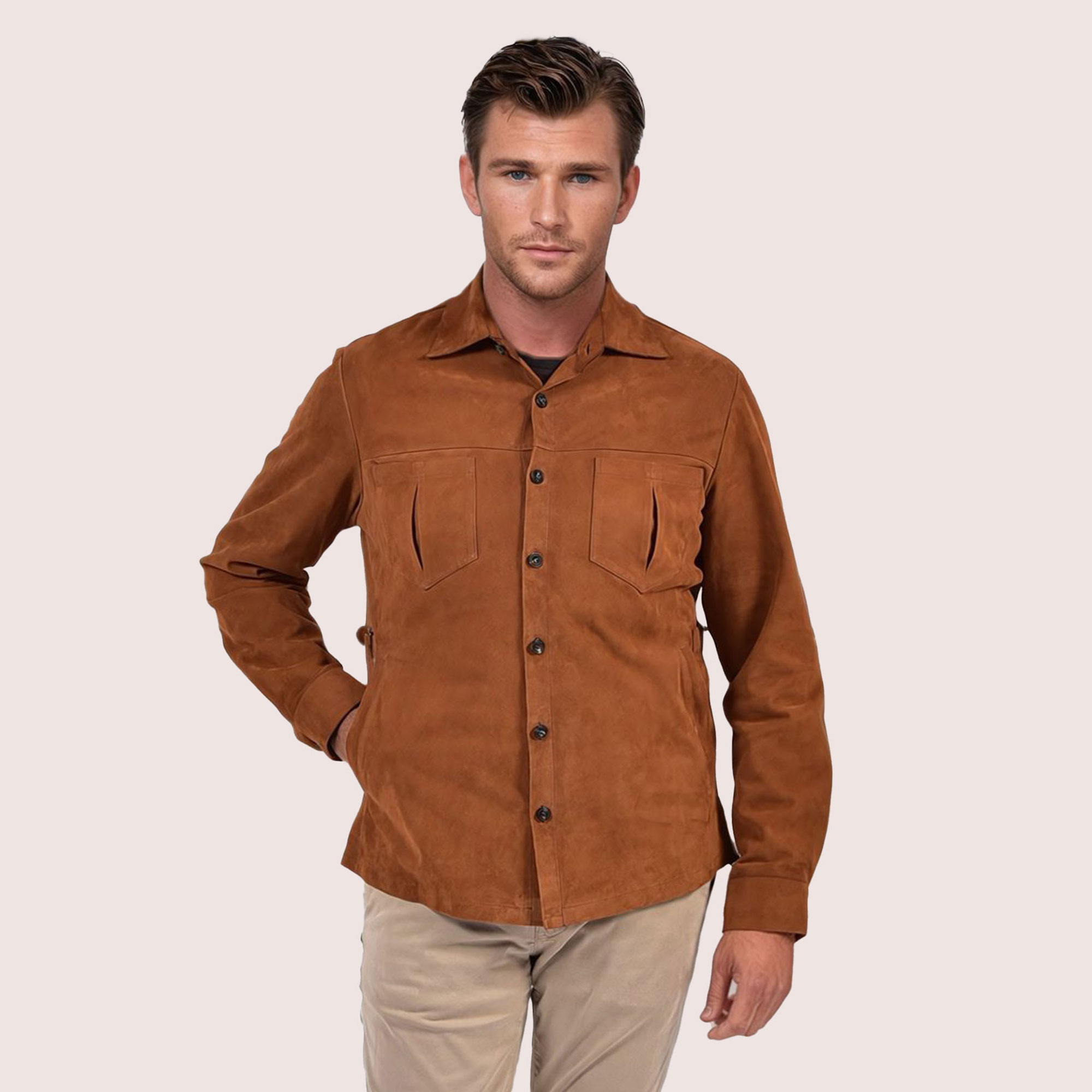 Paxton goat suede jacket