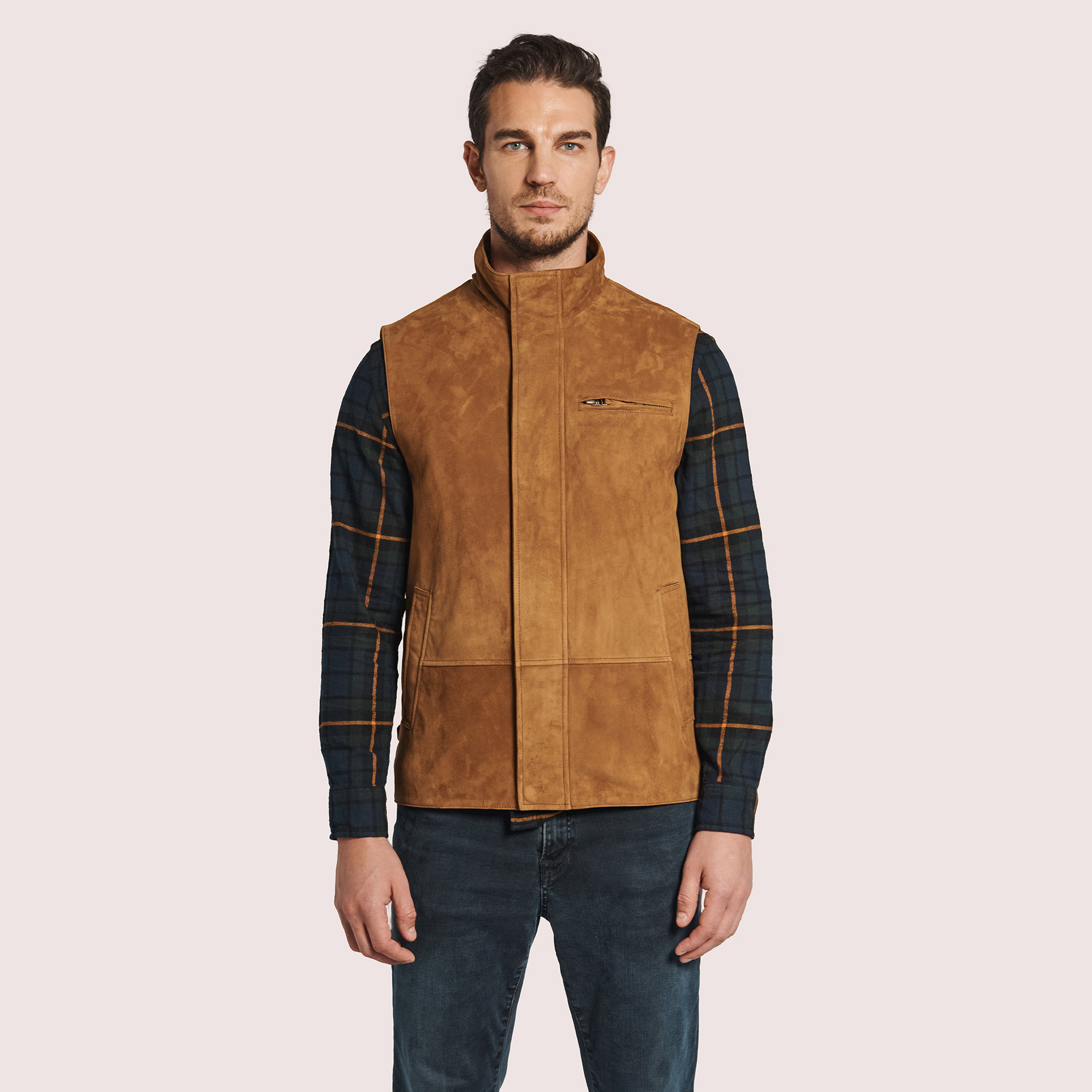 Adrian Goat Suede Vest