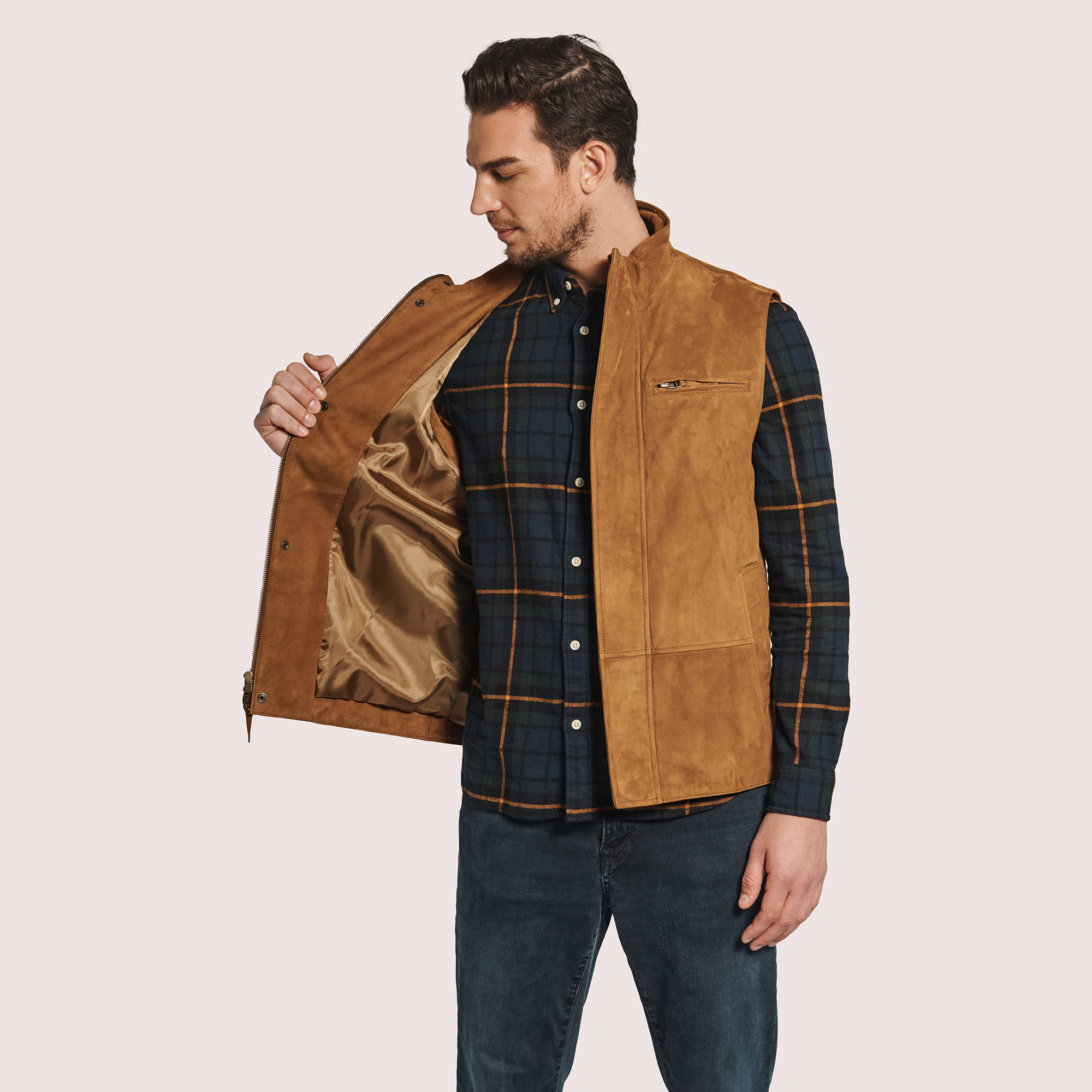 Adrian Goat Suede Vest