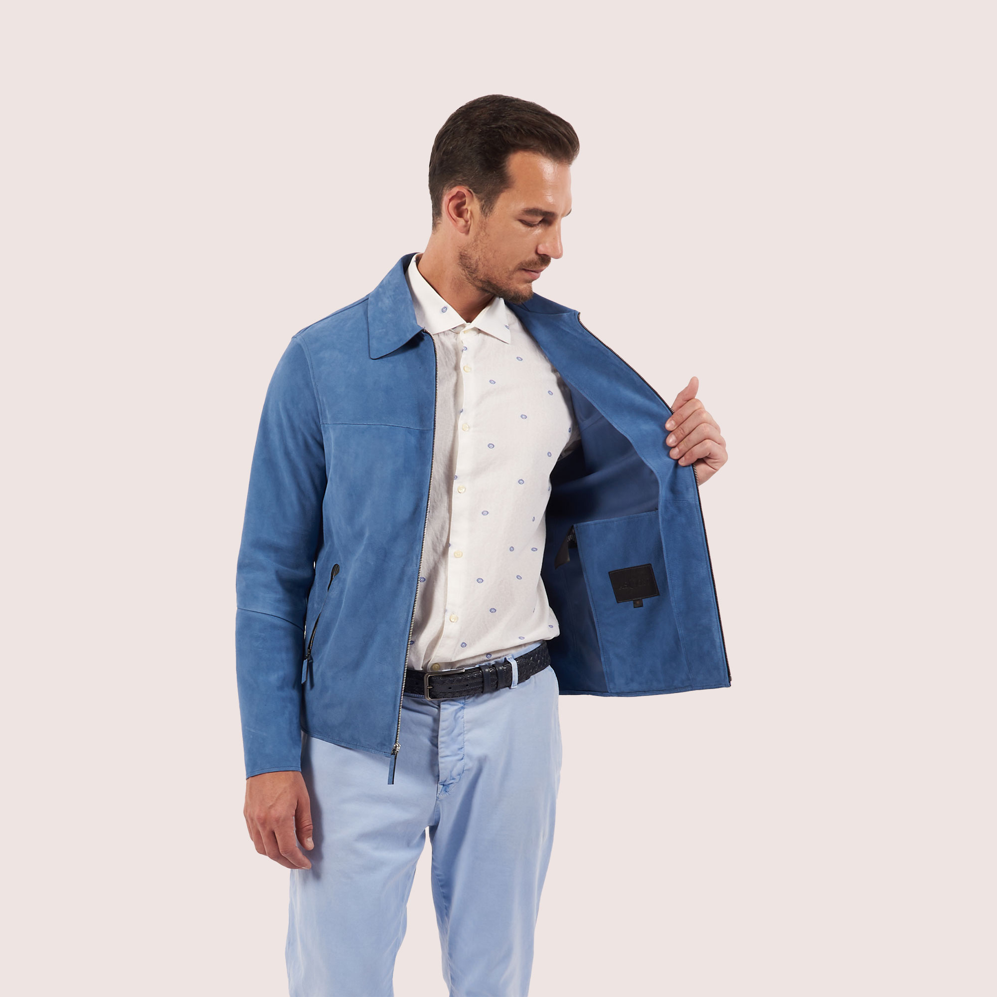 Everett goat suede jacket