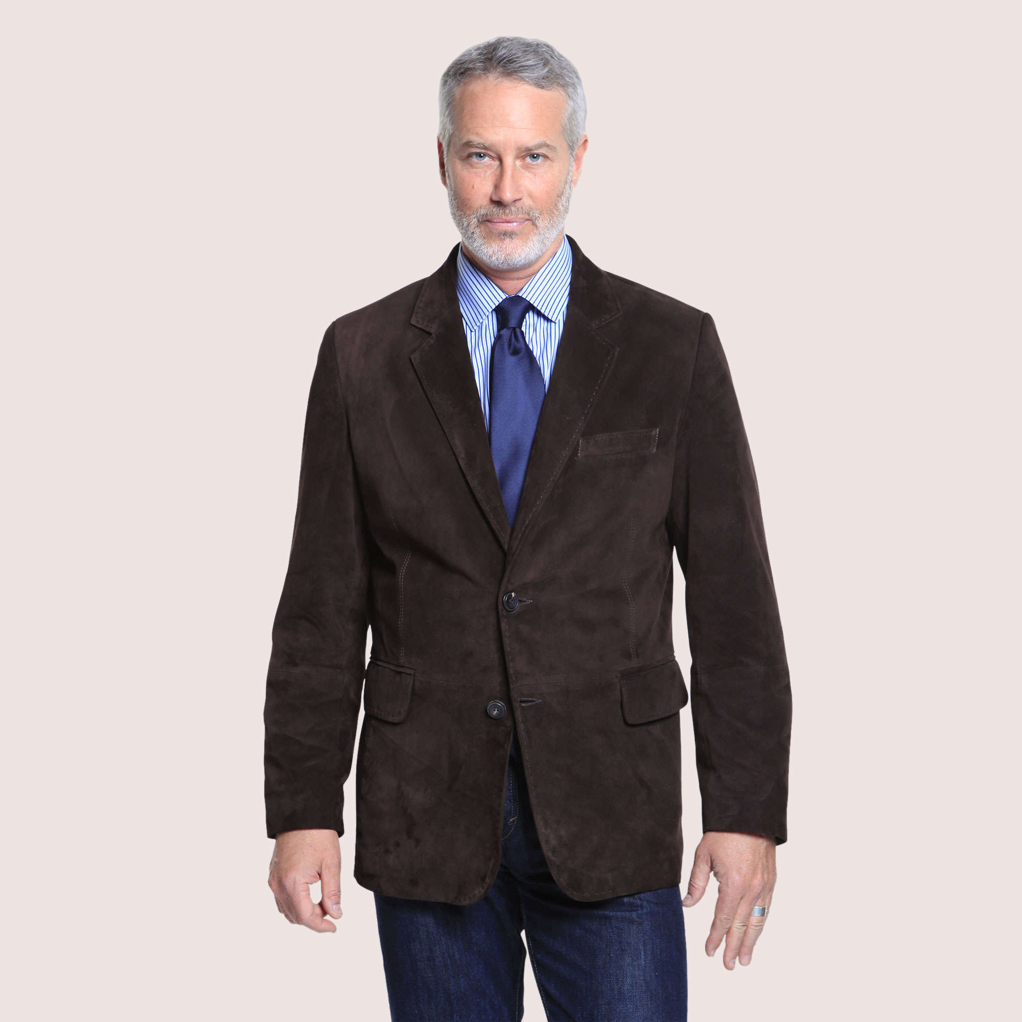Saratoga Metis Goat Suede Blazer