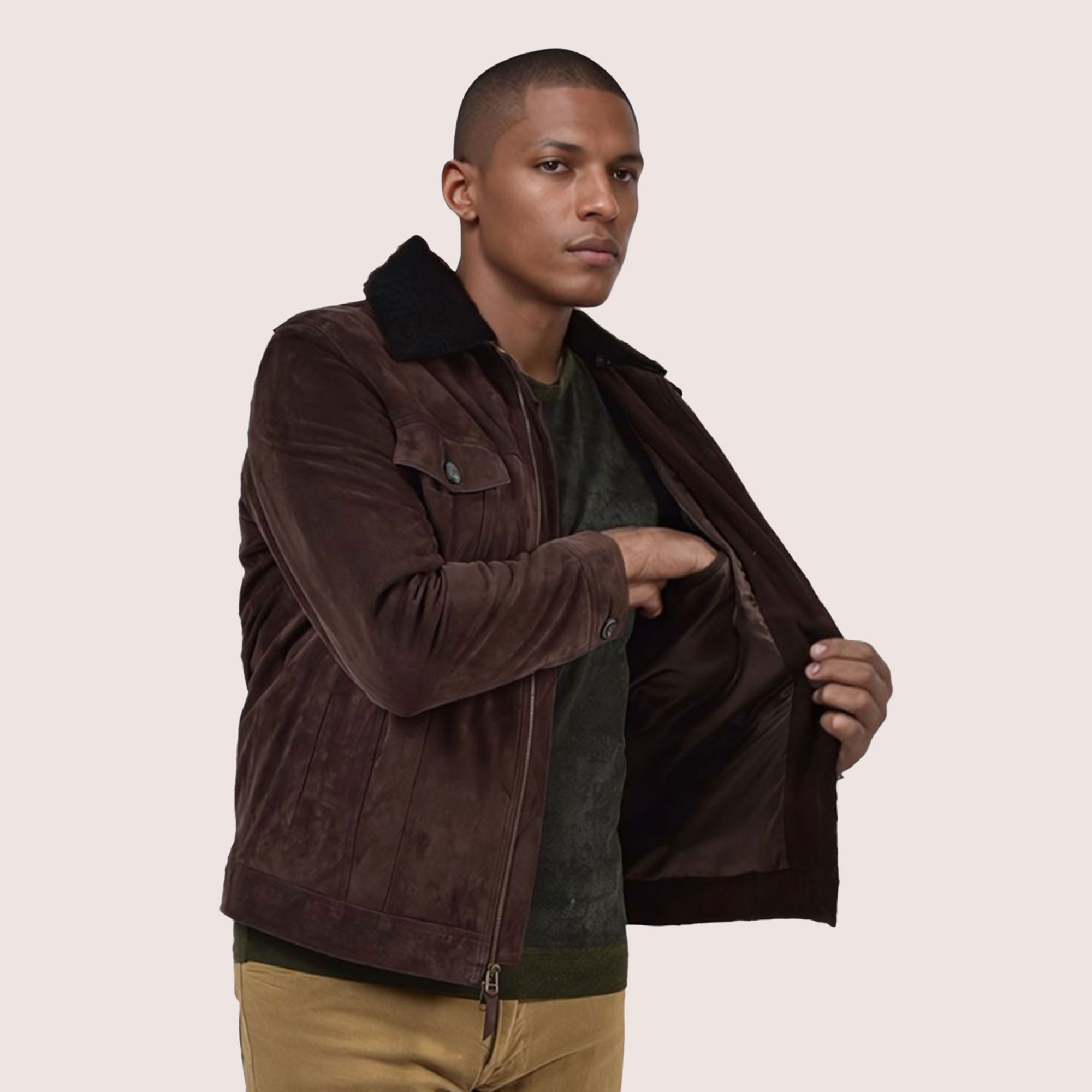 Brooklyn Goat Suede Jacket