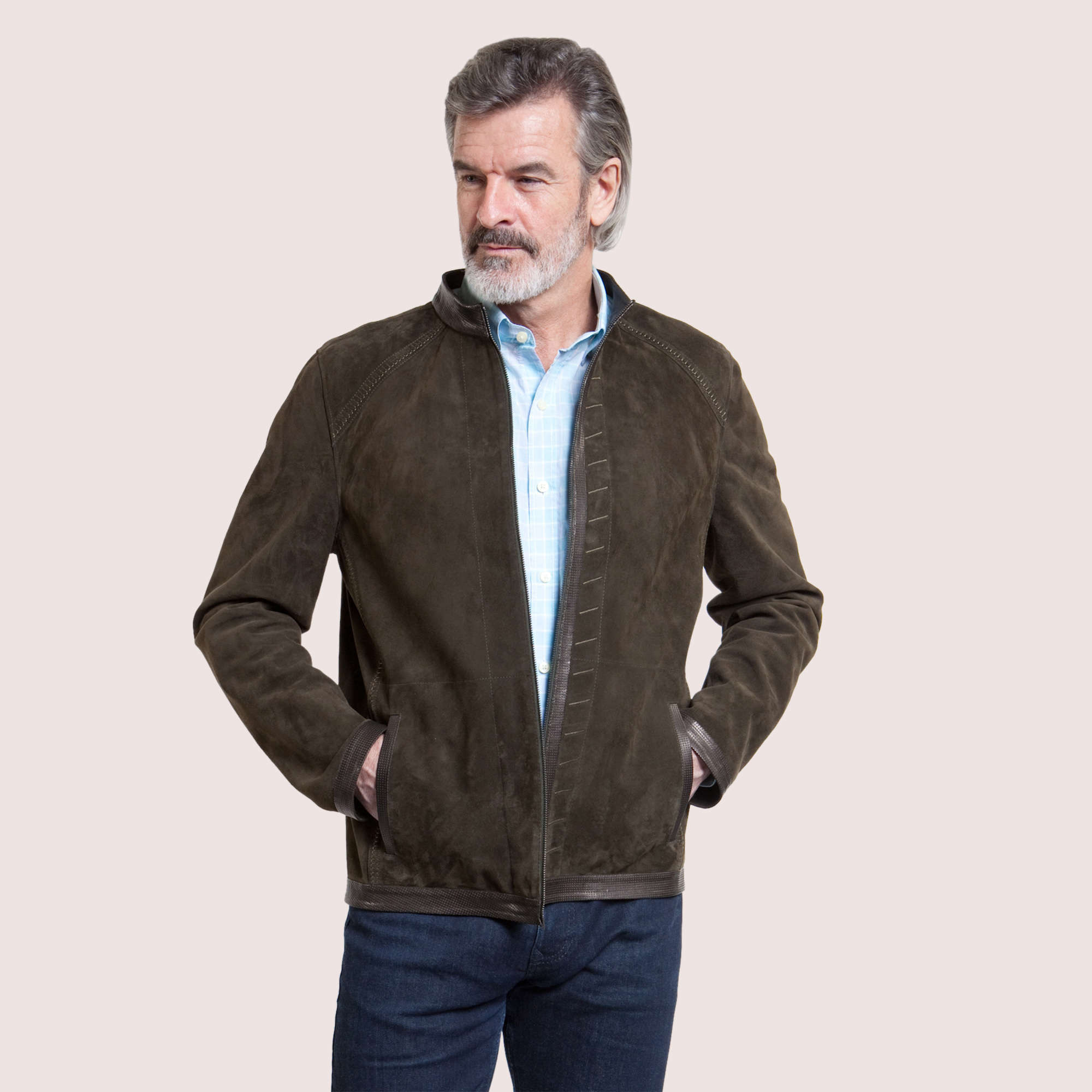 Memphis Reversible Goat Suede Jacket