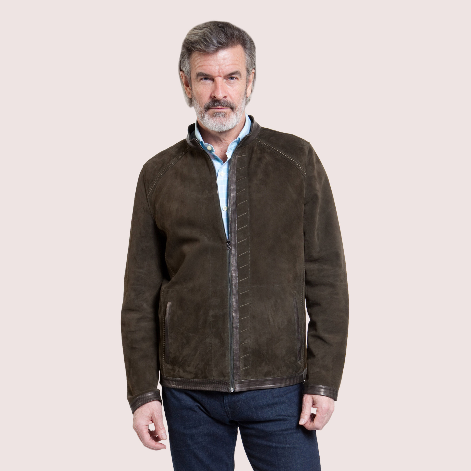 Memphis Reversible Goat Suede Jacket