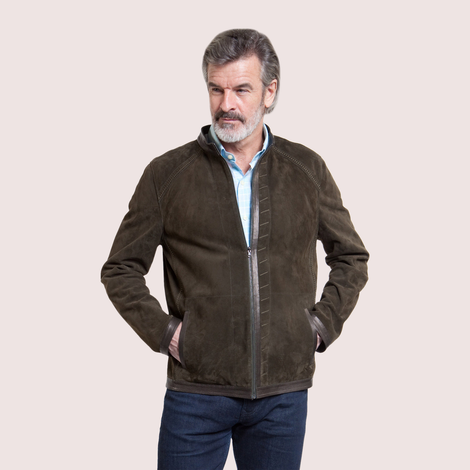 Memphis Reversible Goat Suede Jacket