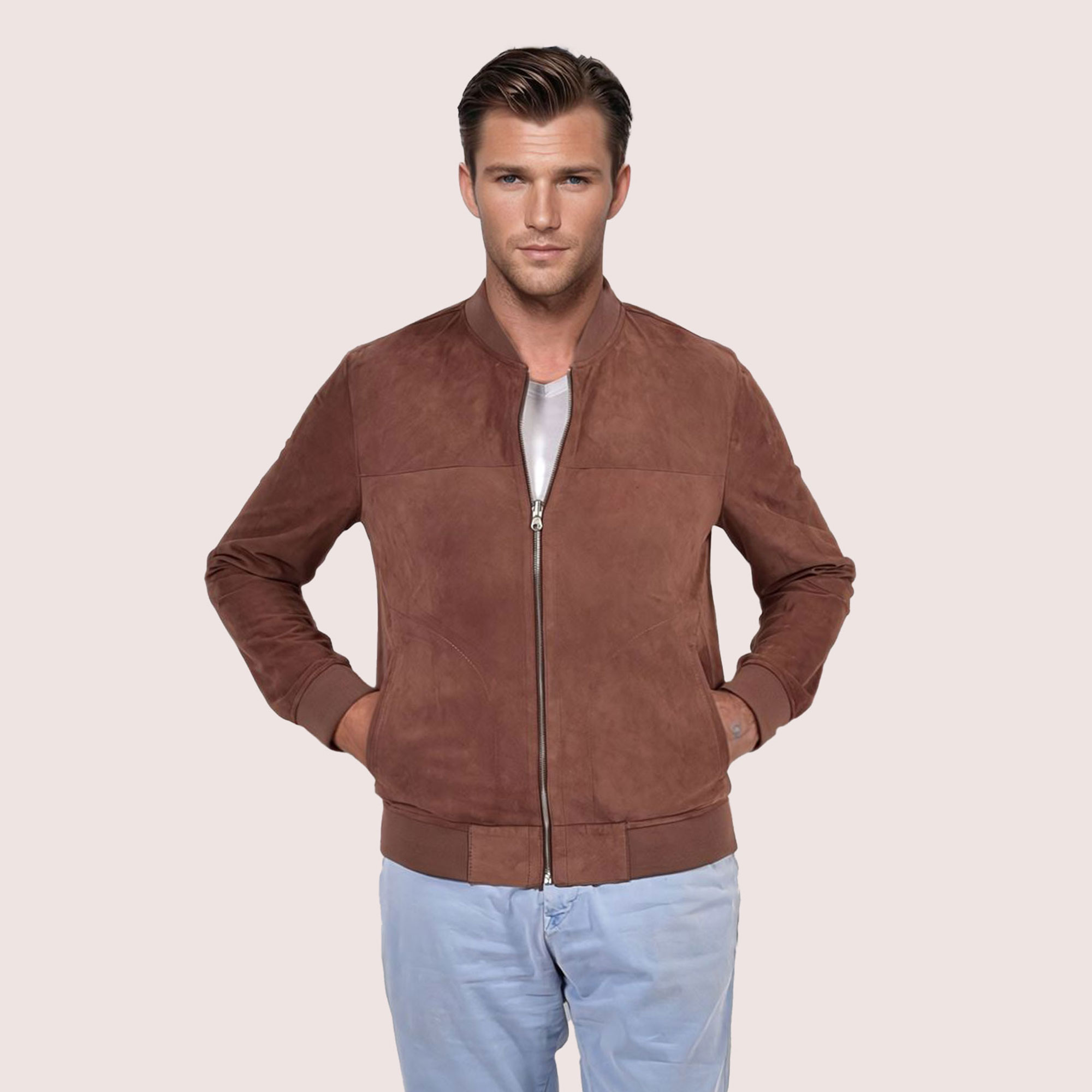 Mason reversible goat suede jacket