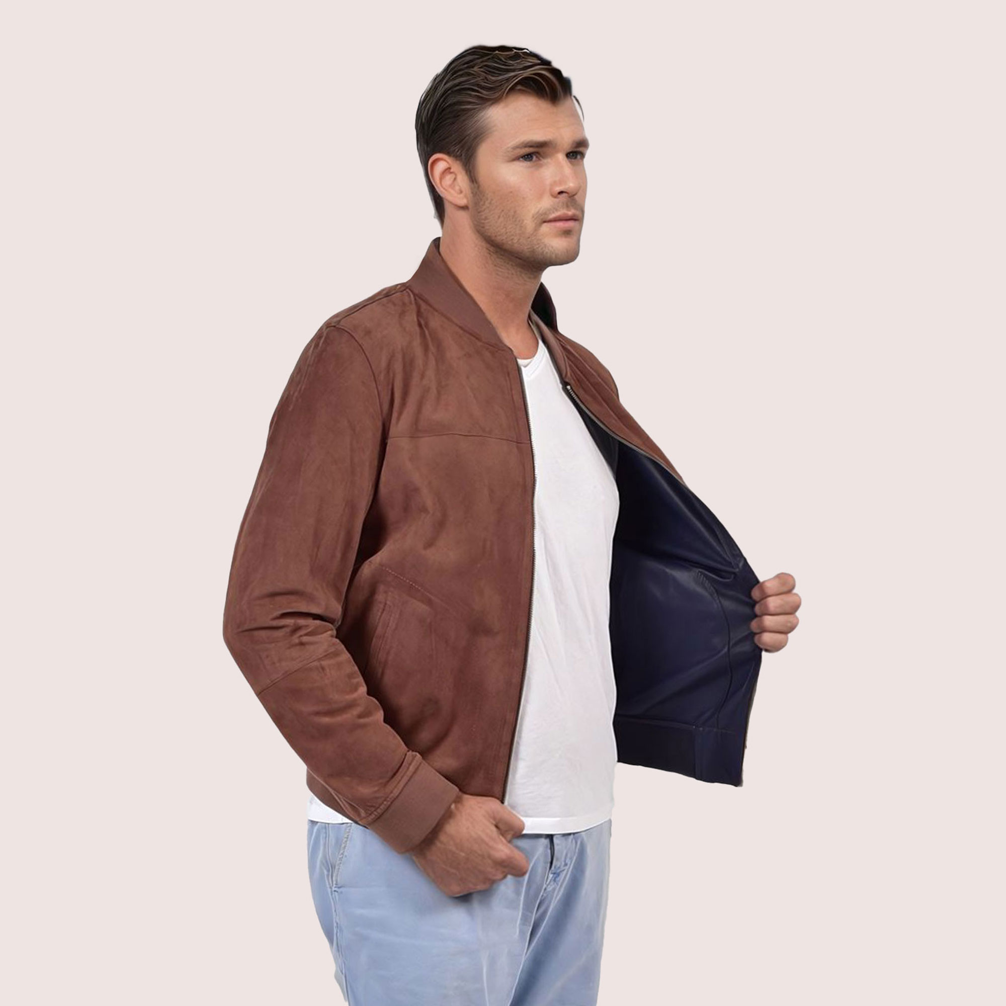 Mason reversible goat suede jacket