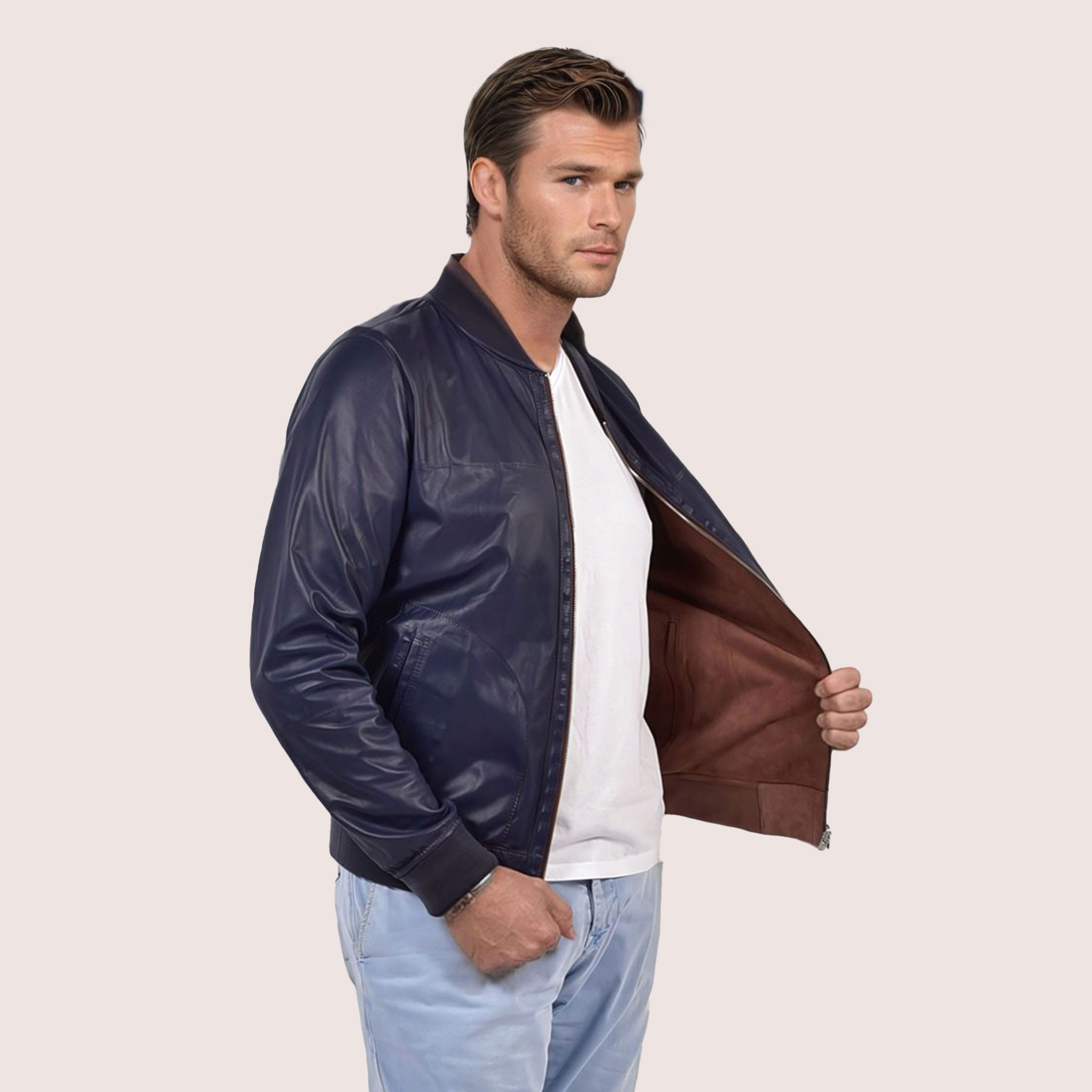 Mason reversible goat suede jacket