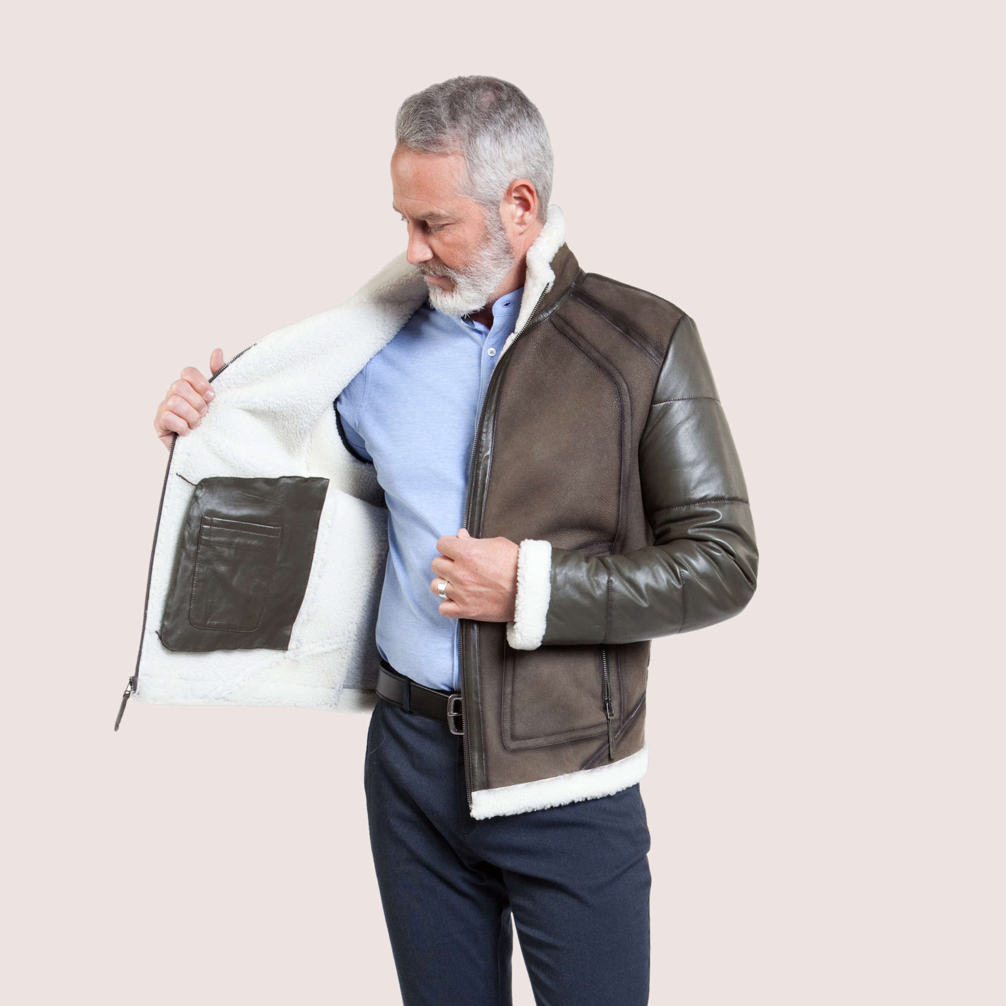 Hudson Shearling& Lambskin Jacket