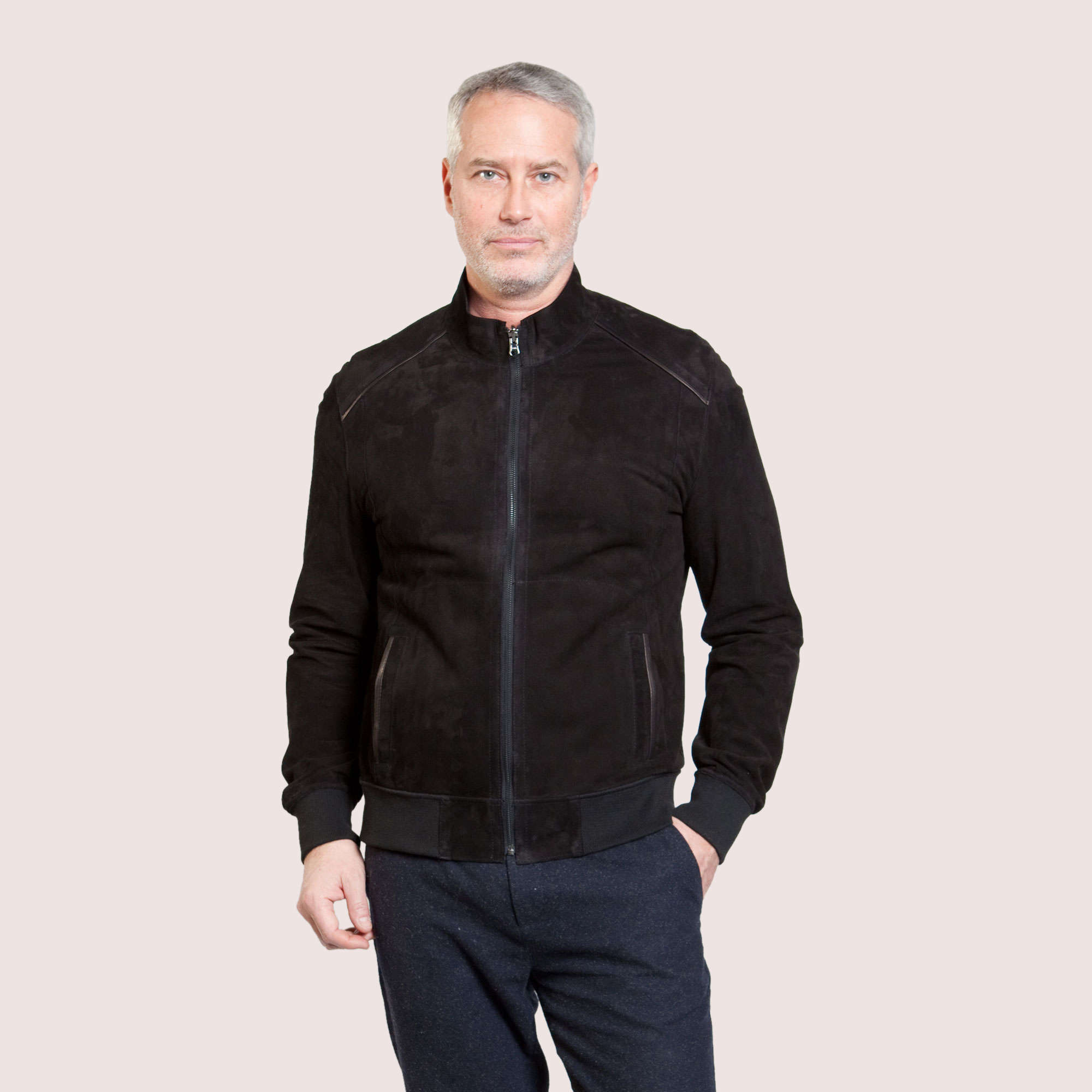 Troy Reversible Goat Suede Jacket