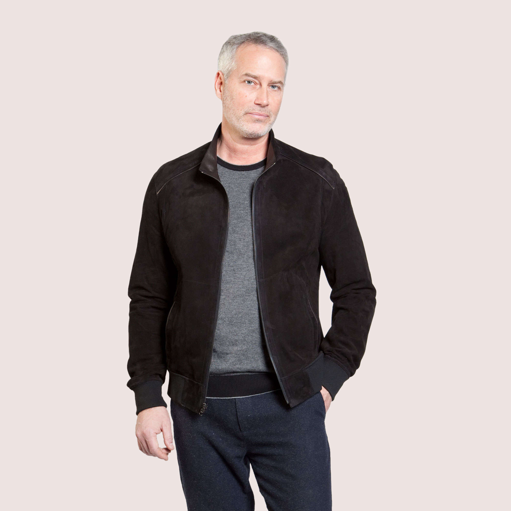 Troy Reversible Goat Suede Jacket