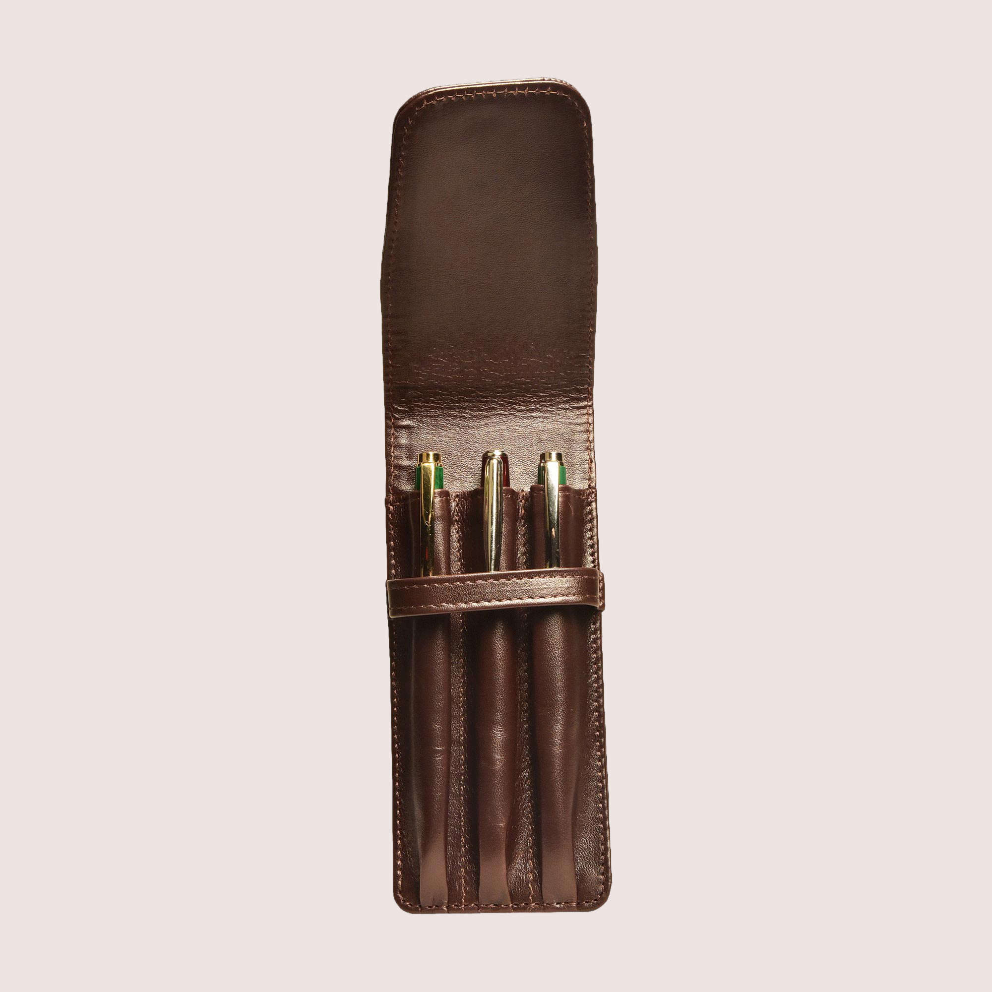 Three Pen Leather Case