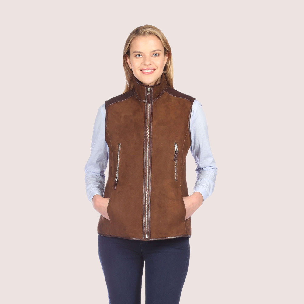 Ruby Shearling Vest