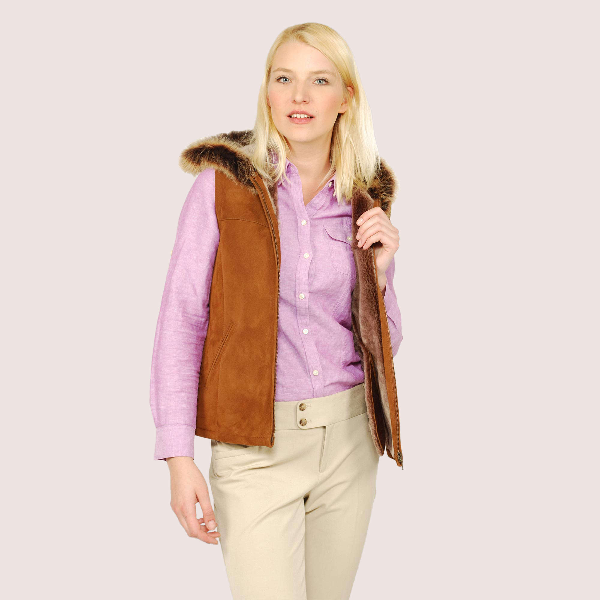 Celine Shearling Vest