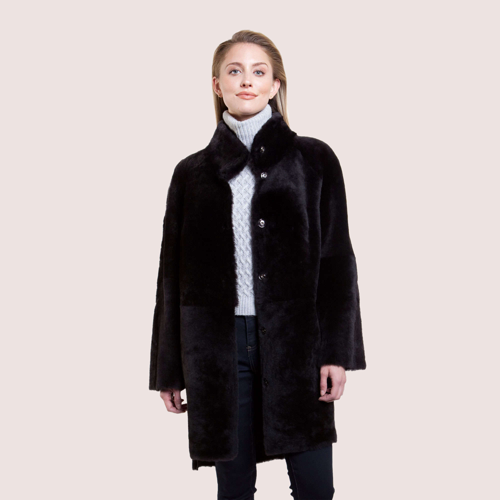 Francesca Reversible Shearling Coat