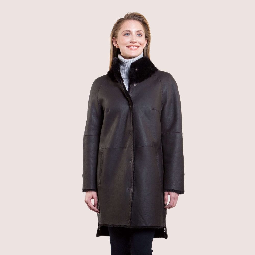 Francesca Reversible Shearling Coat