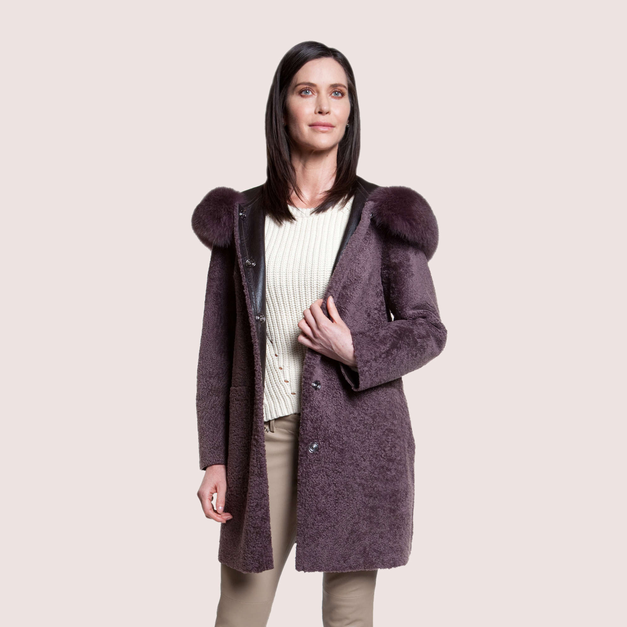 Scarlett Reversible Shearling Coat