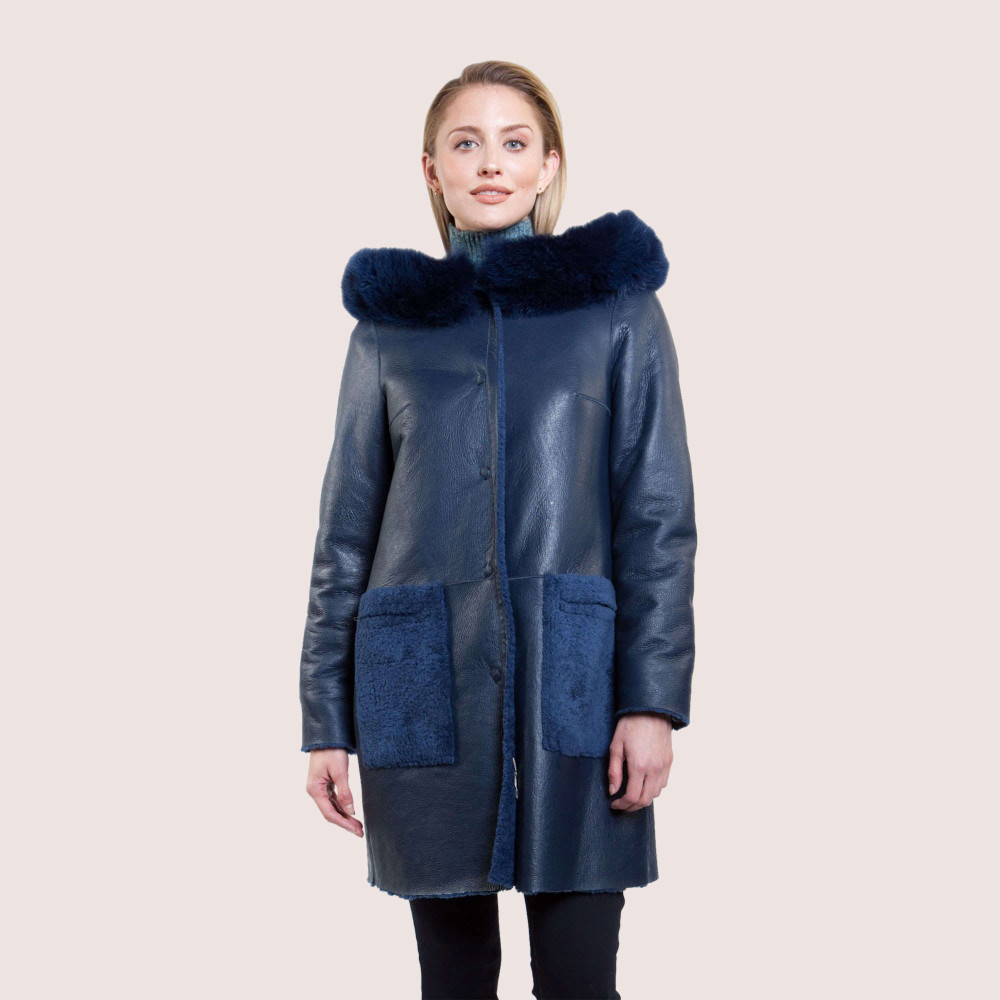 Elisa Reversible Shearling Coat