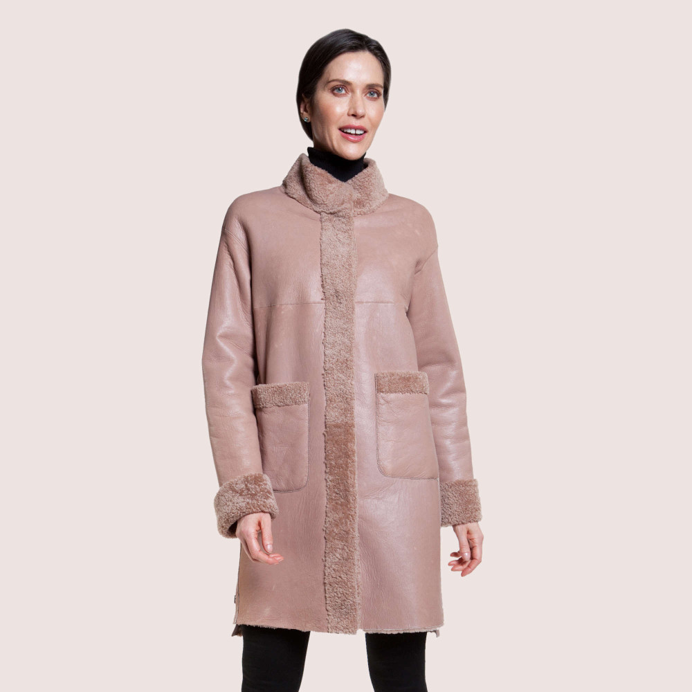 Trinity Reversible Shearling Coat
