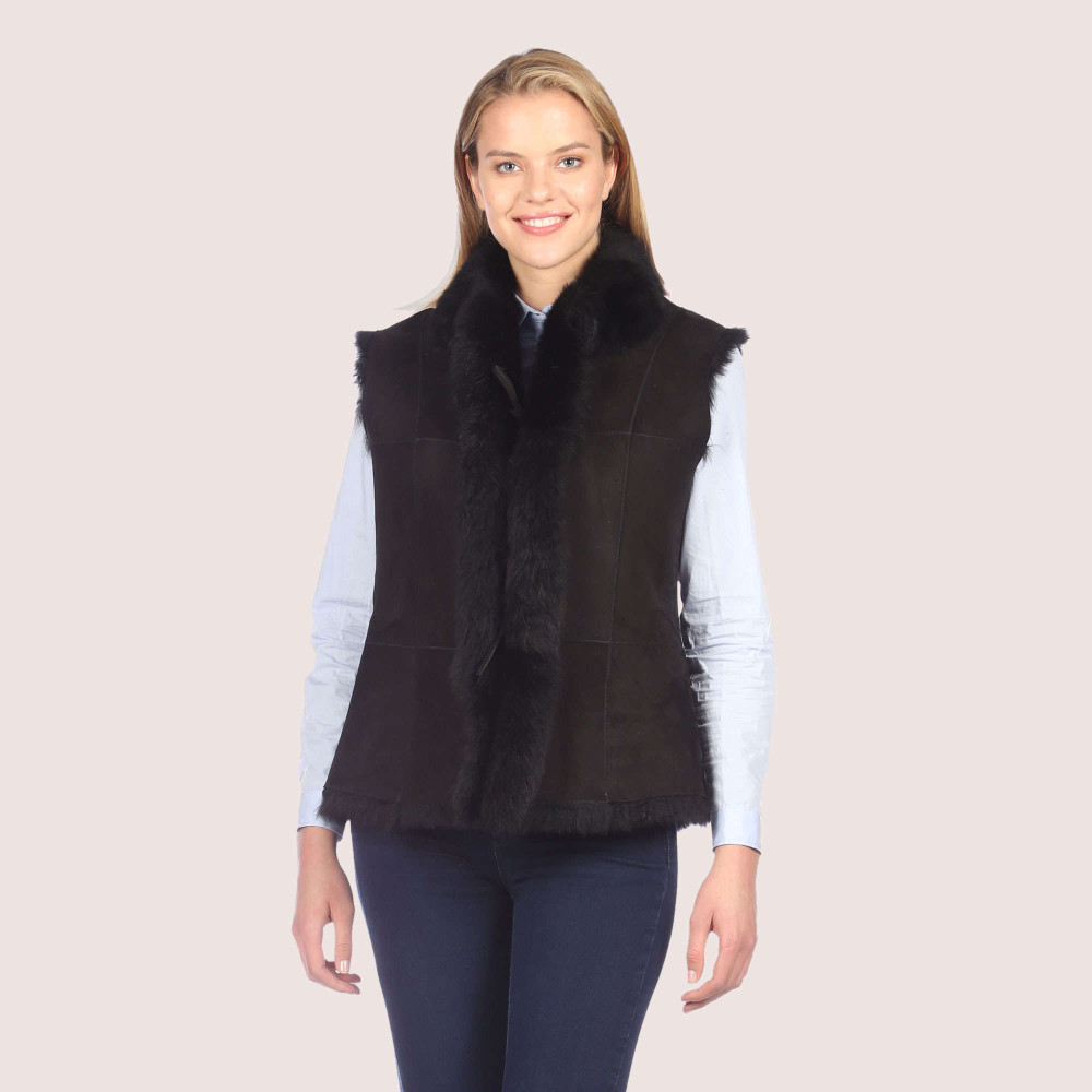Gardenia Toscana Shearling Vest