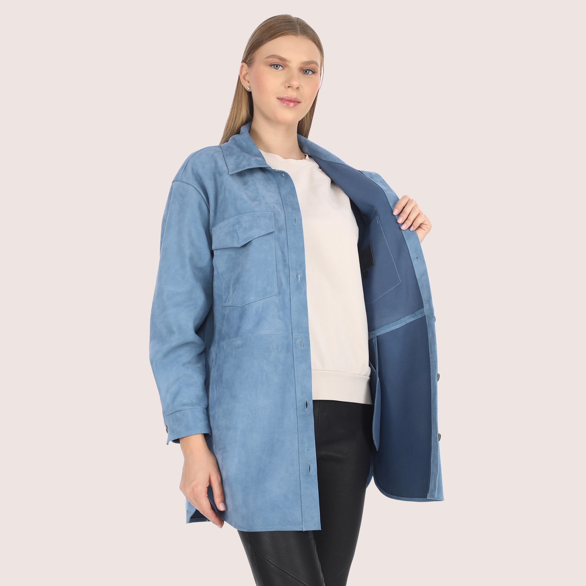 Clementine Goat Suede Jacket