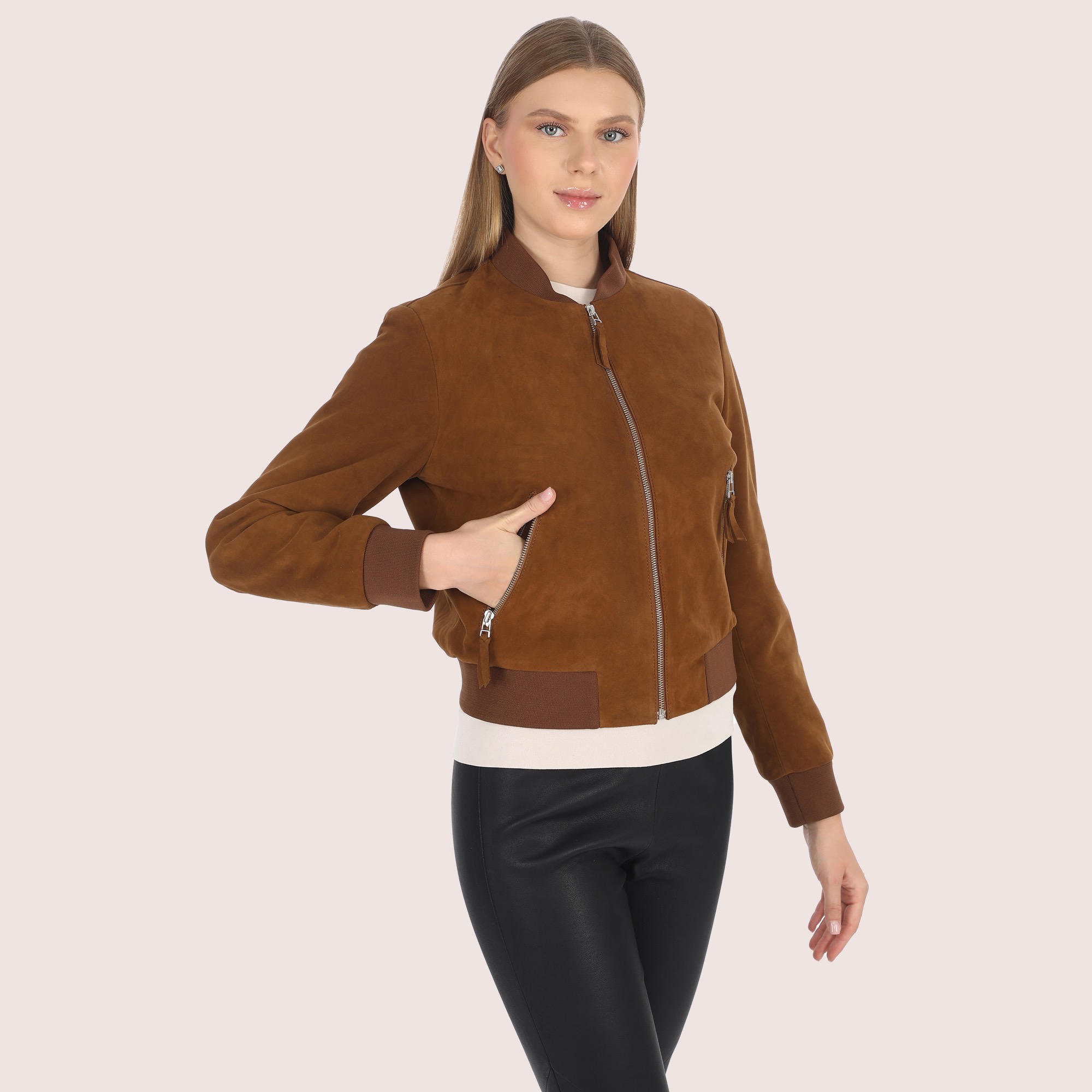 Deborah Goat Suede Jacket