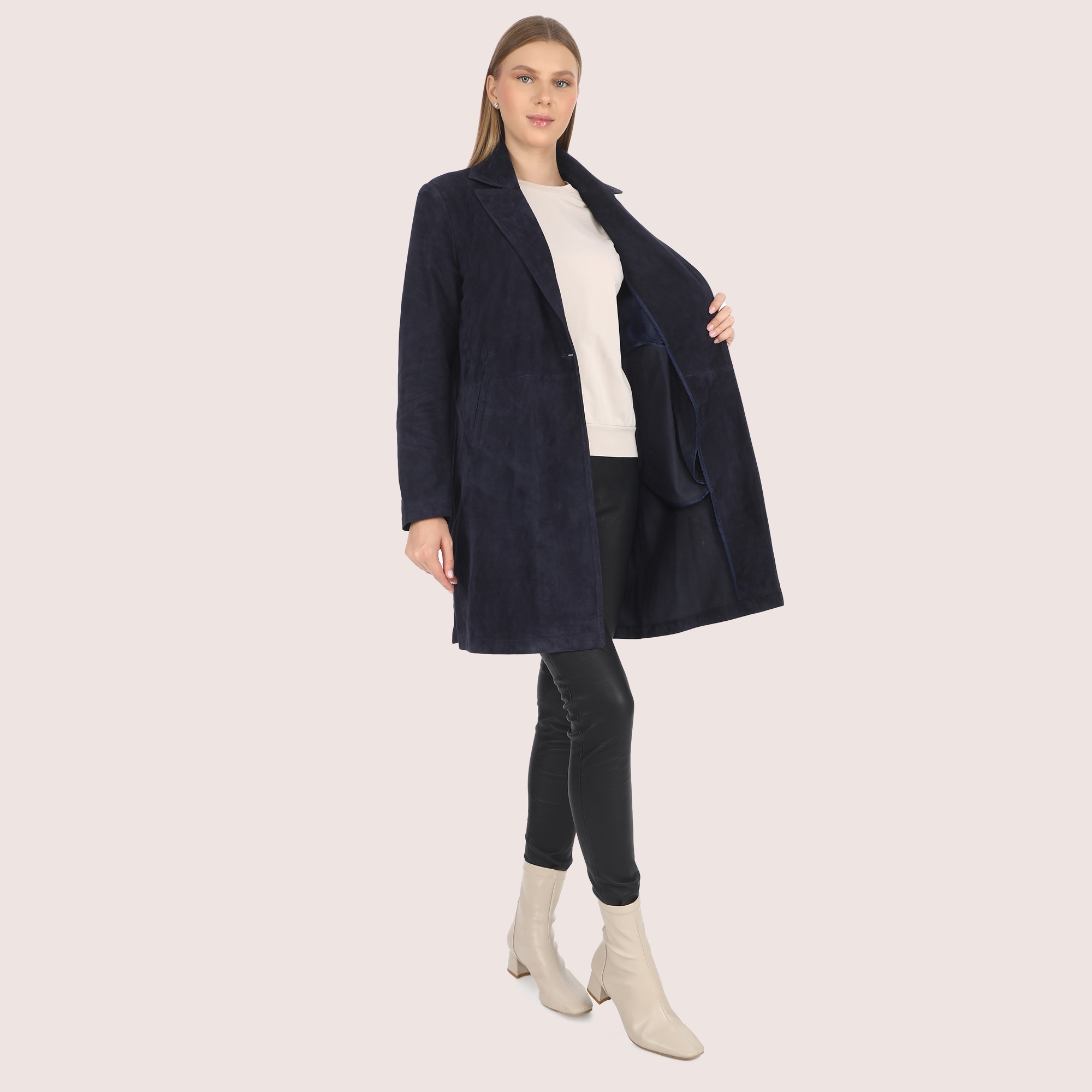 Diana Goat Suede Jacket