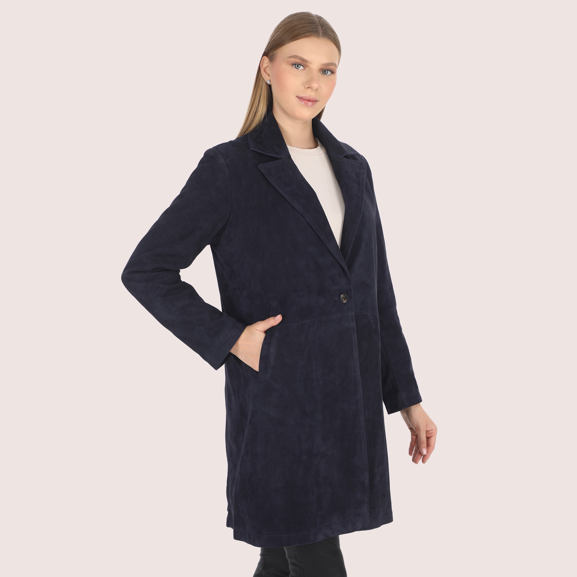 Diana Goat Suede Jacket