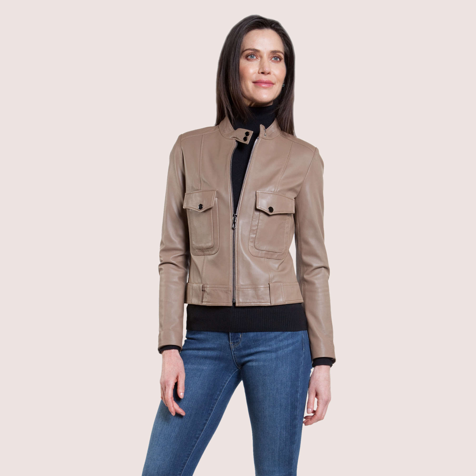 Lola Lambskin Jacket