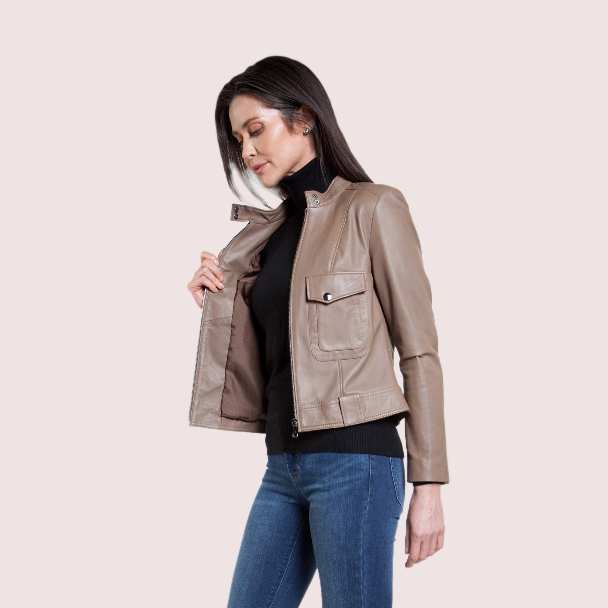 Lola Lambskin Jacket