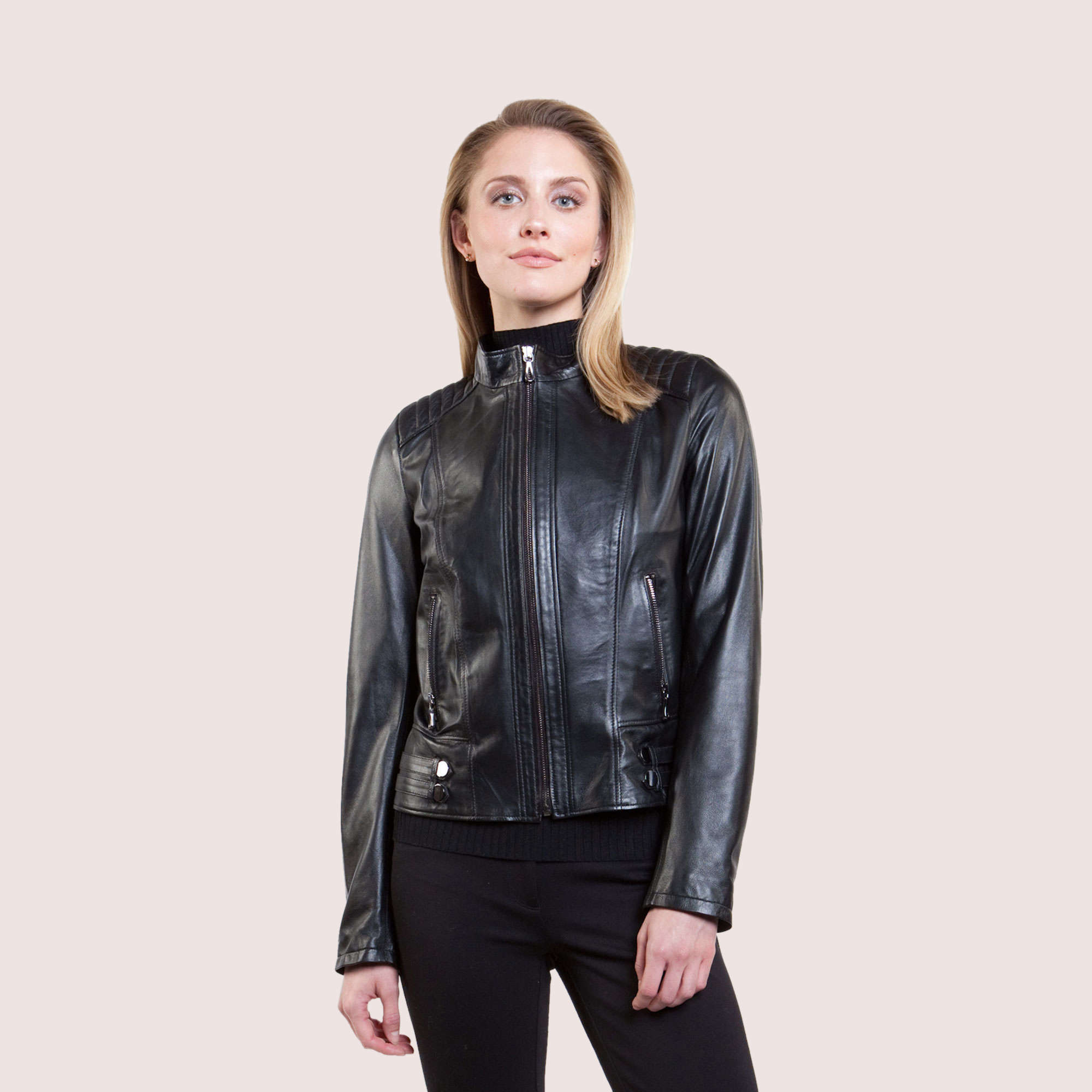 Leslie Lambskin Jacket