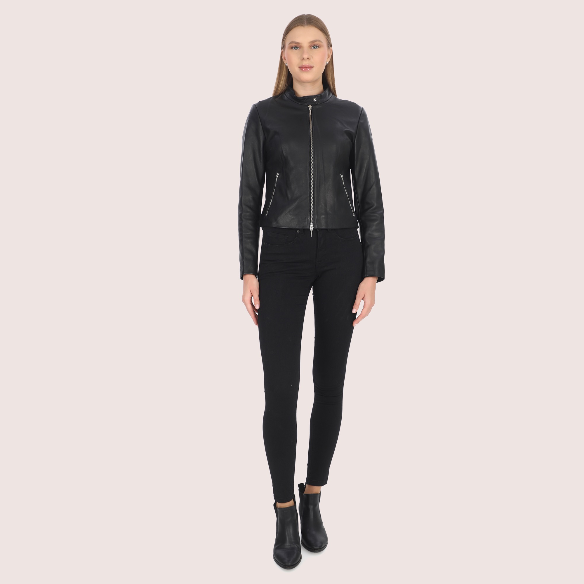 Erica Lambskin Jacket