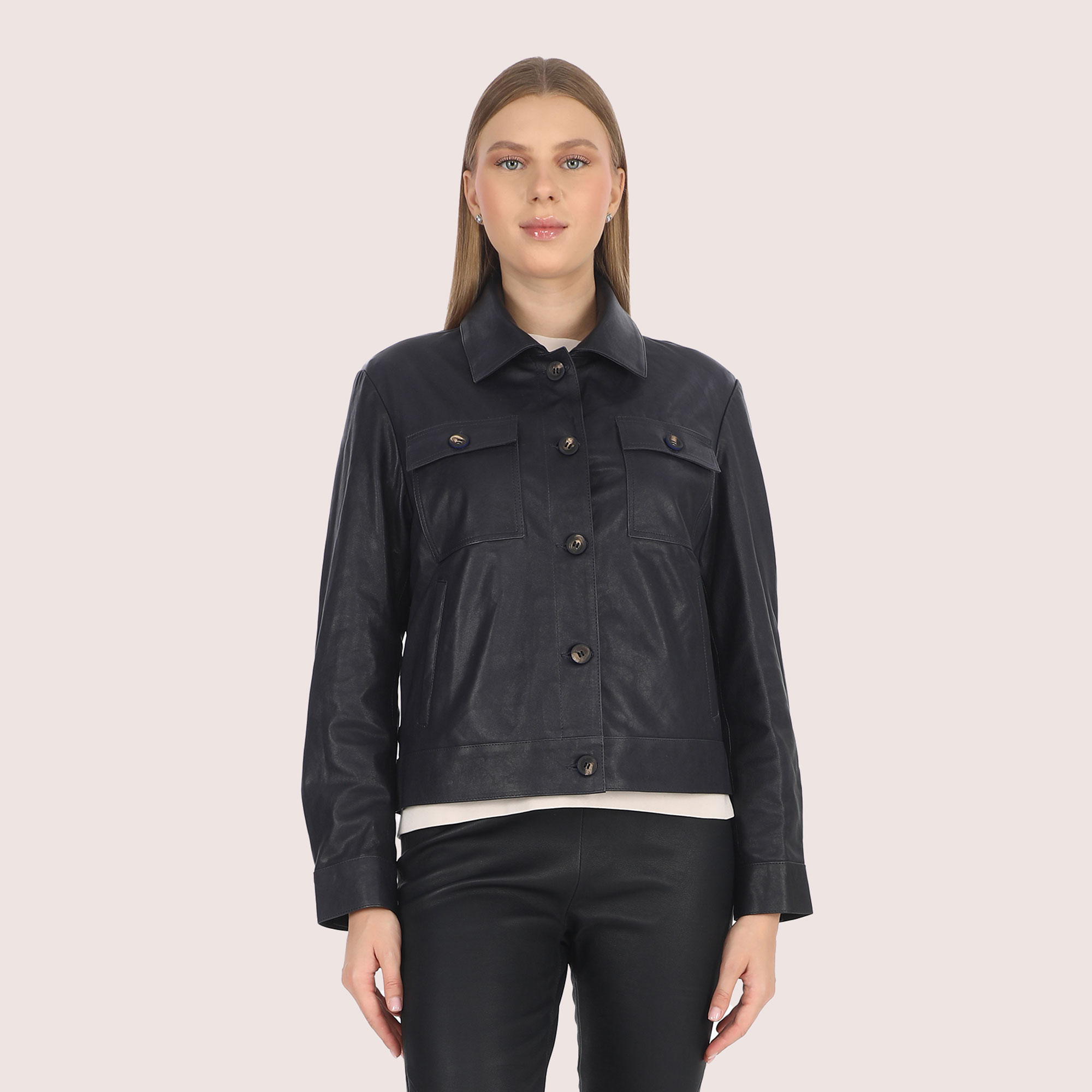 Genevieve Lambskin Jacket