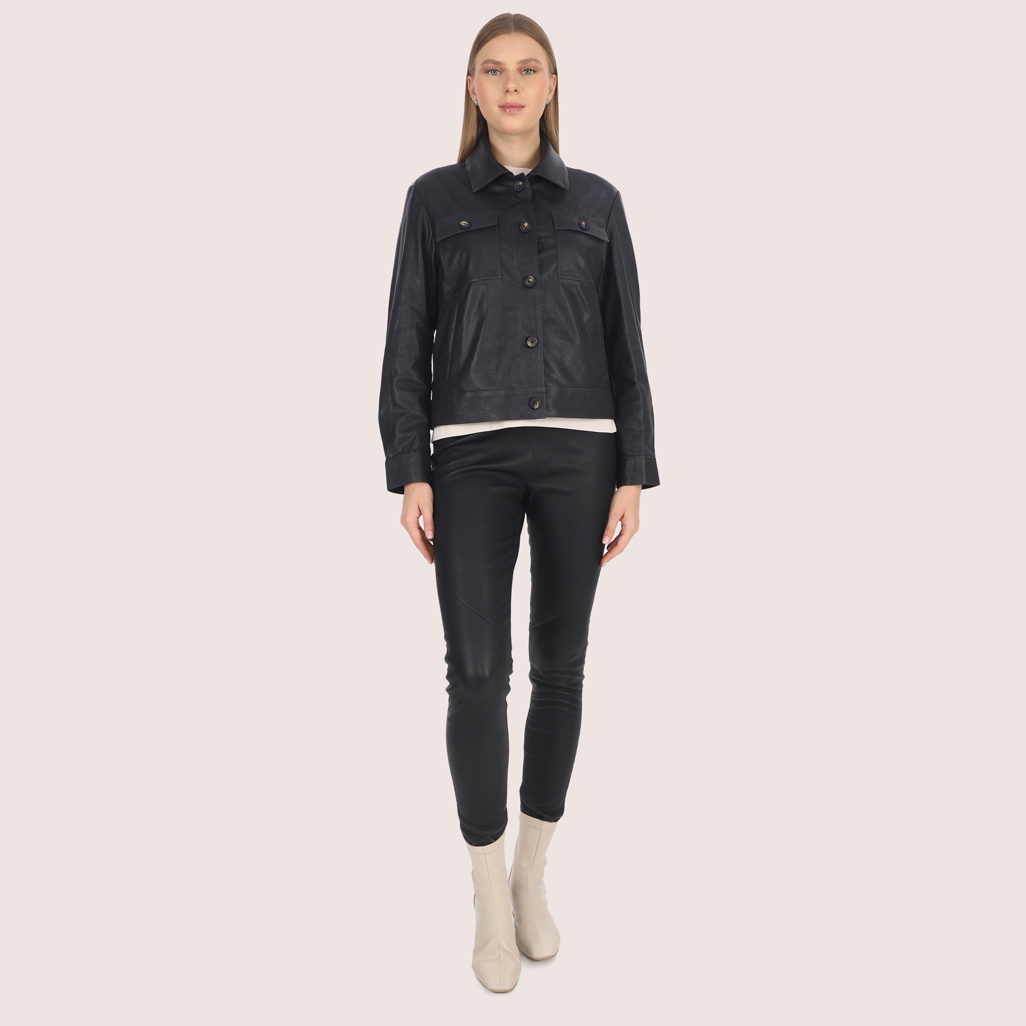 Genevieve Lambskin Jacket