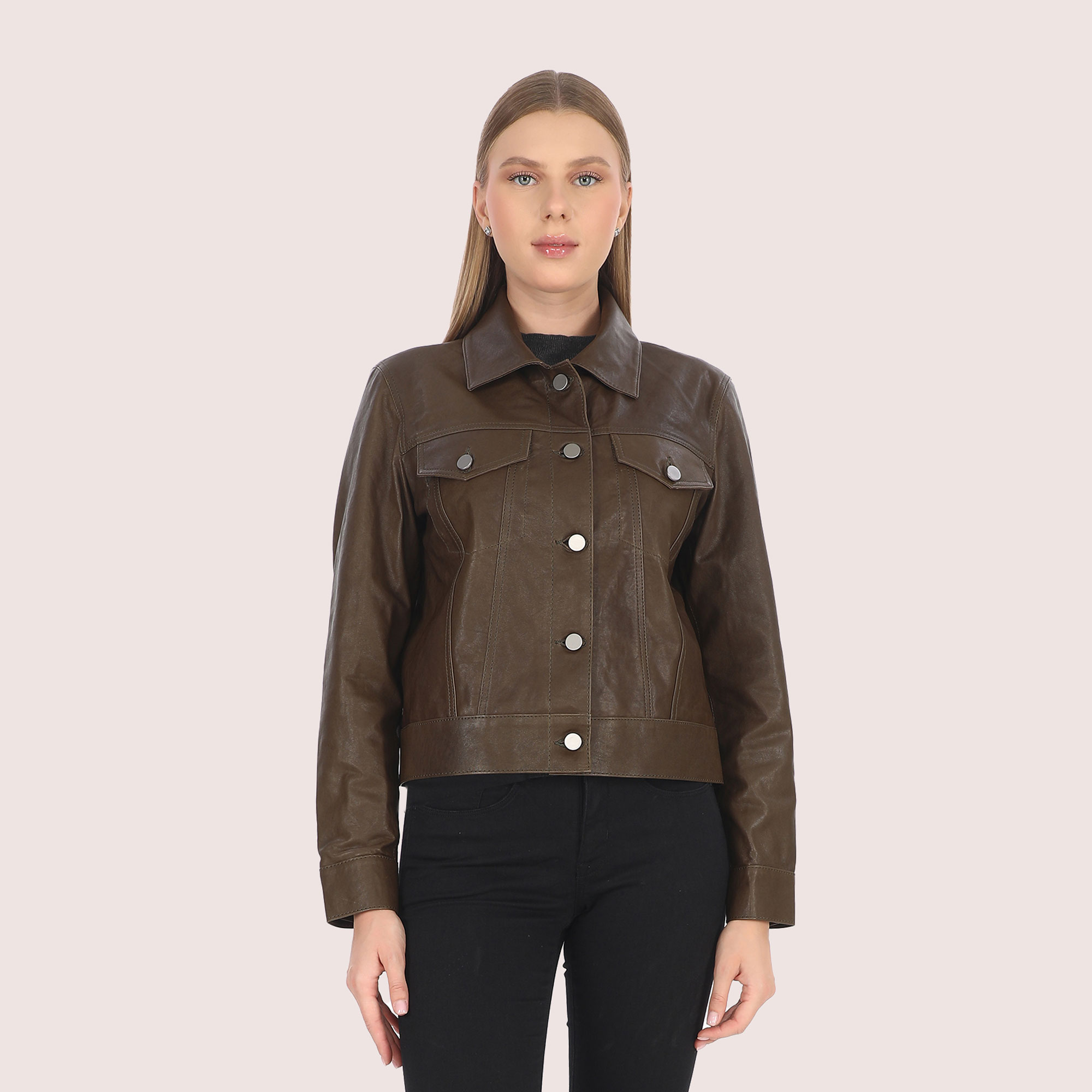 Hannah Lambskin Jacket