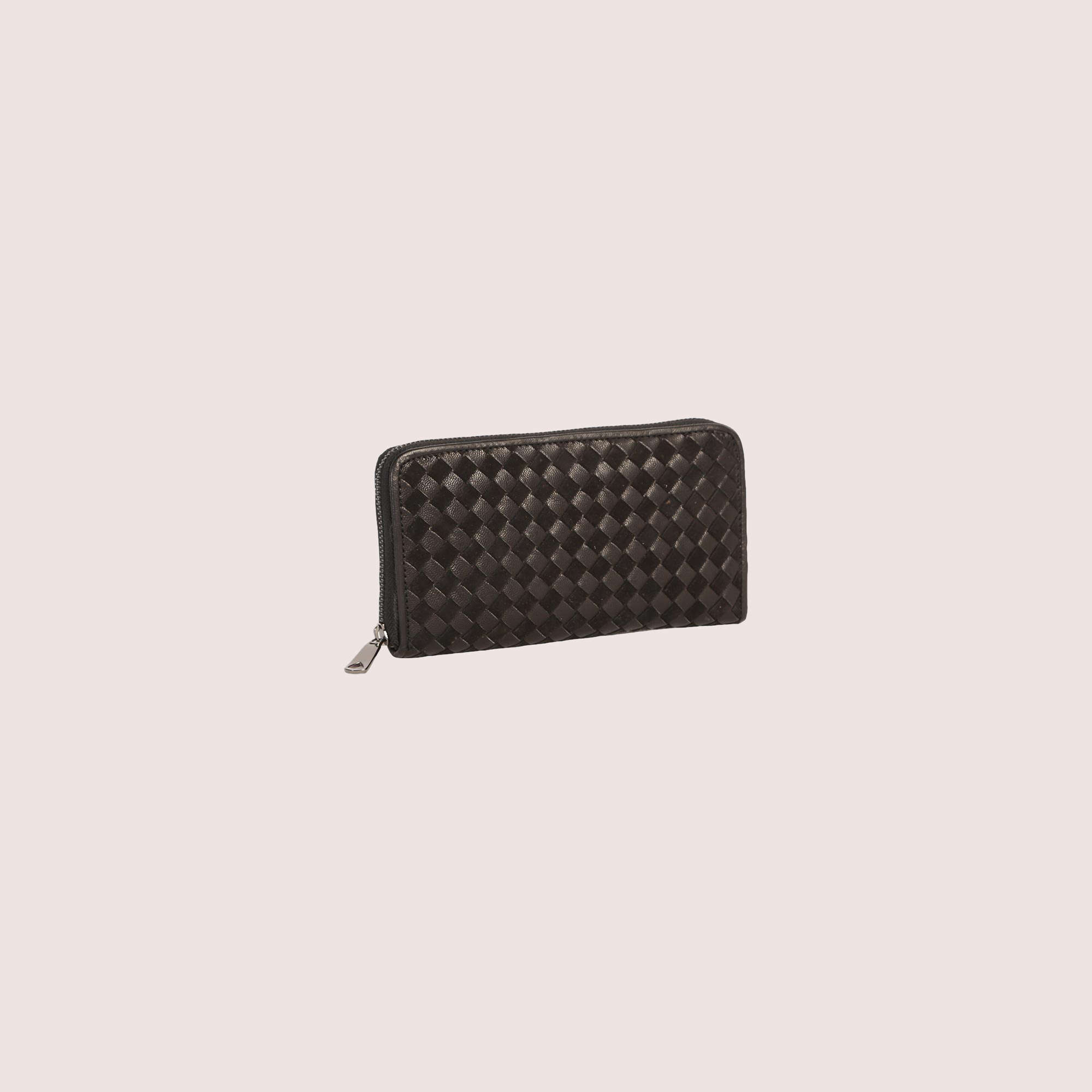 Nikki Woven Leather Wallet