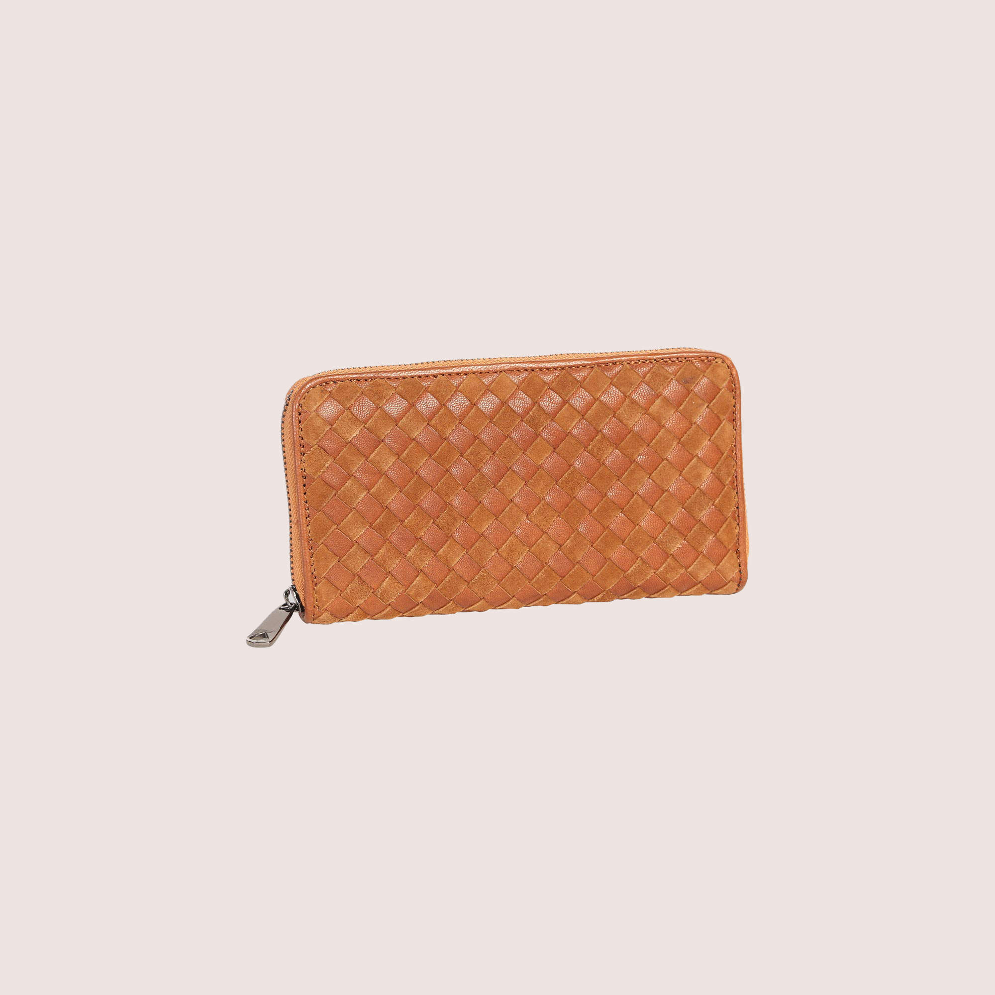 Nikki Woven Leather Wallet